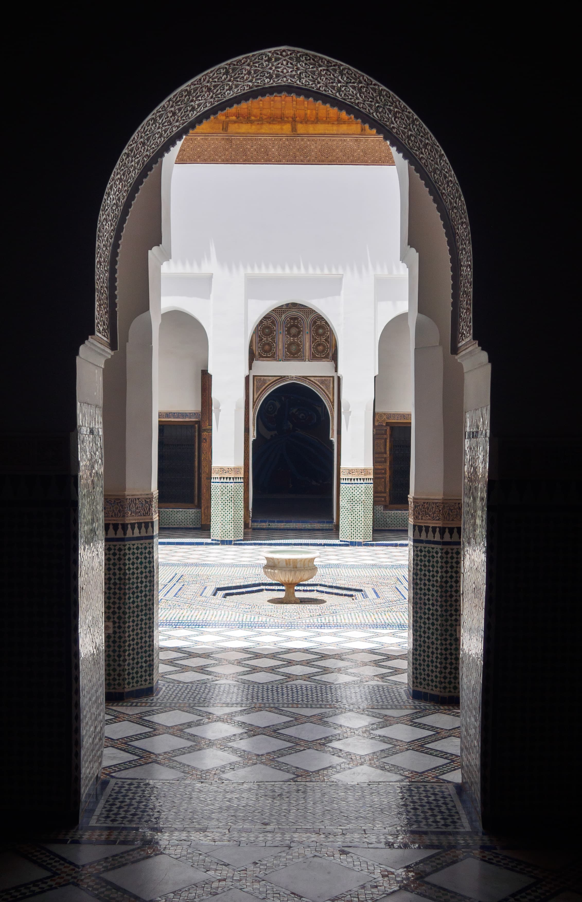 Zellige-verzierter Atriumhof in Dar Si Said